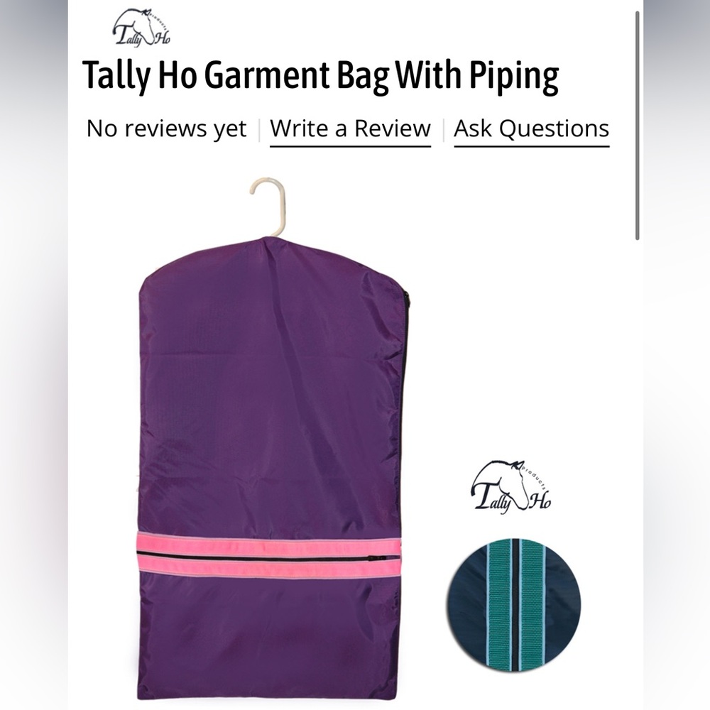 Tally Ho equestrian garment bag for show coats good
Condition